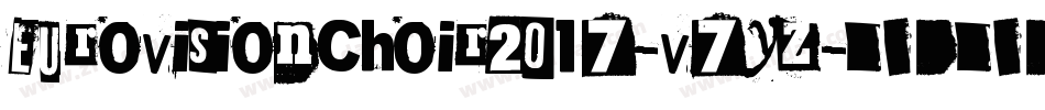 EurovisionChoir2017-v7YZ字体转换