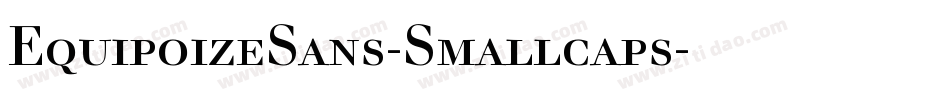 EquipoizeSans-Smallcaps字体转换