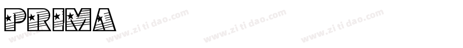 prima字体转换