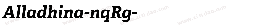 Alladhina-nqRg字体转换