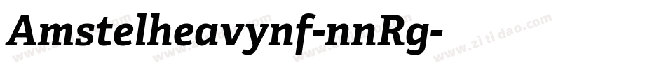 Amstelheavynf-nnRg字体转换