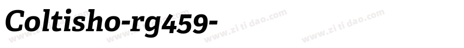 Coltisho-rg459字体转换