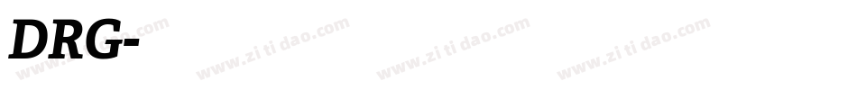 DRG字体转换