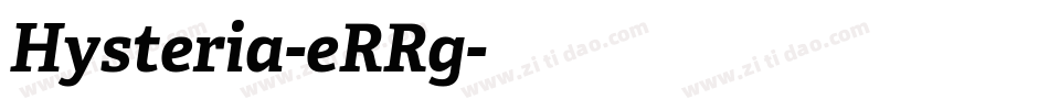 Hysteria-eRRg字体转换
