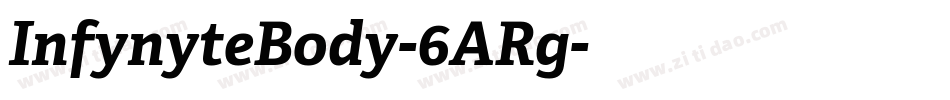 InfynyteBody-6ARg字体转换