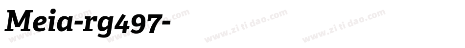 Meia-rg497字体转换
