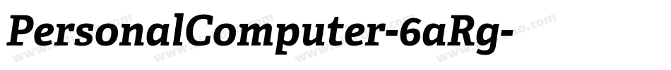 PersonalComputer-6aRg字体转换