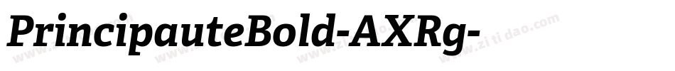 PrincipauteBold-AXRg字体转换