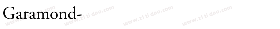 Garamond字体转换