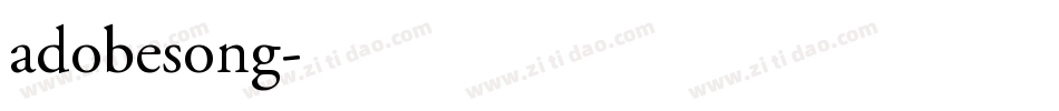 adobesong字体转换