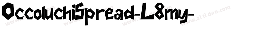 OccoluchiSpread-L8my字体转换