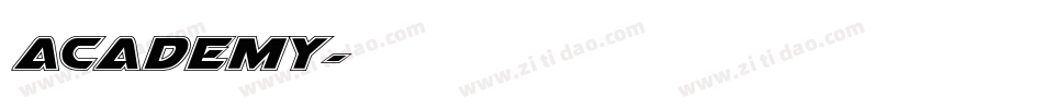 Academy字体转换