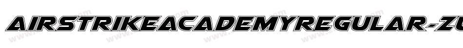 AirstrikeAcademyRegular-zwvD字体转换