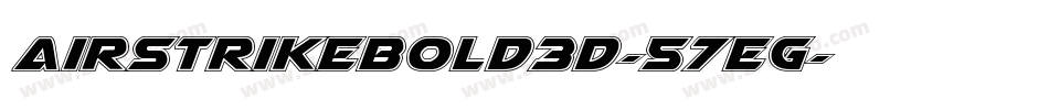 AirstrikeBold3D-57EG字体转换