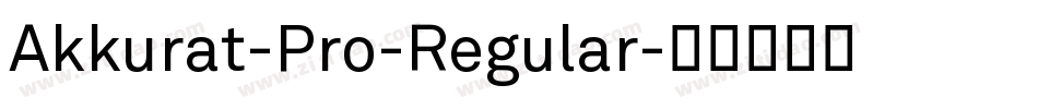 Akkurat-Pro-Regular字体转换