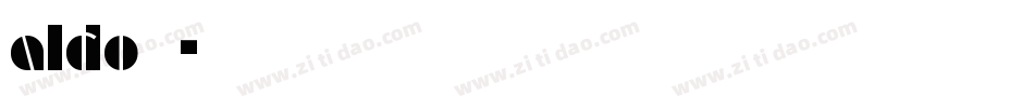 aldo字库字体转换