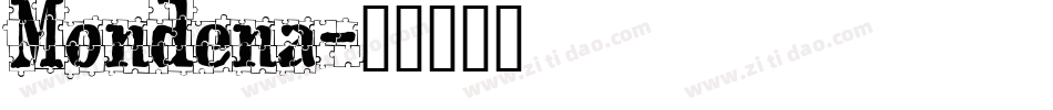 Mondena字体转换