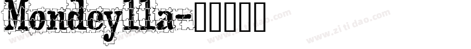 Mondeylla字体转换