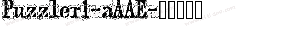Puzzler1-aAAE字体转换
