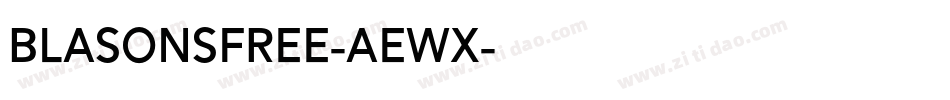BlasonsFree-AEWx字体转换