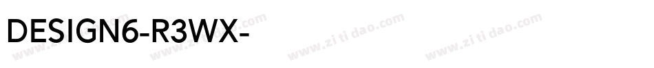 Design6-r3Wx字体转换
