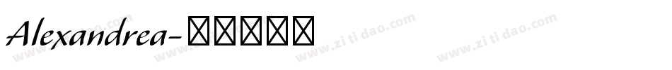 Alexandrea字体转换