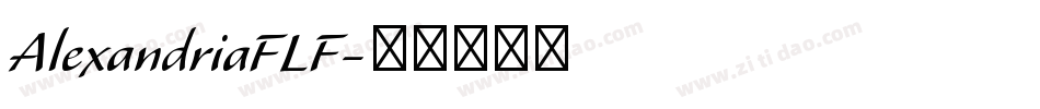 AlexandriaFLF字体转换