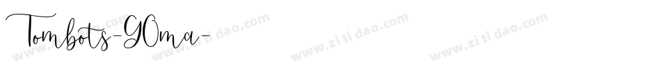 Tombots-GOma字体转换