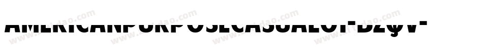 AmericanPurposeCasual01-BzqV字体转换