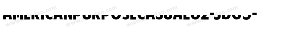 AmericanPurposeCasual02-jDG9字体转换