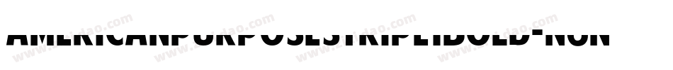 AmericanPurposeStripe1Bold-n6nM字体转换