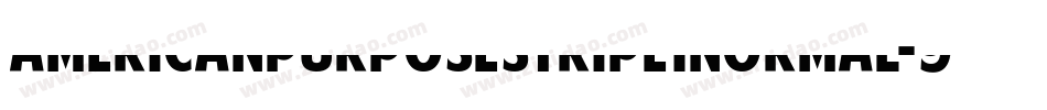 AmericanPurposeStripe1Normal-9xB5字体转换