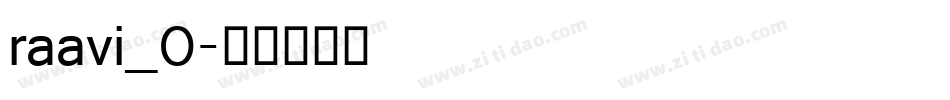 raavi_0字体转换