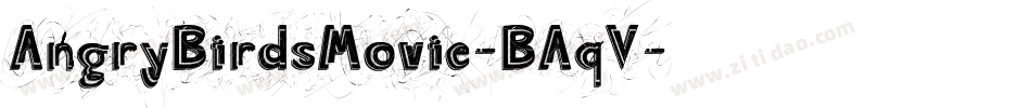AngryBirdsMovie-BAqV字体转换