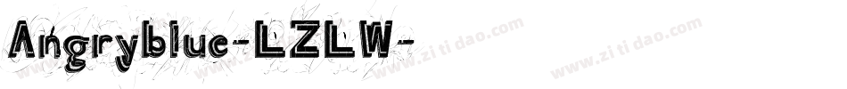 Angryblue-LZLW字体转换