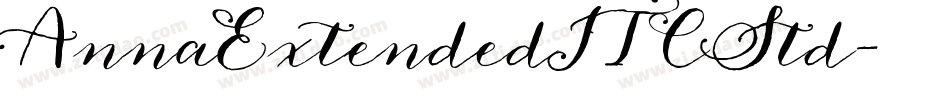 AnnaExtendedITCStd字体转换