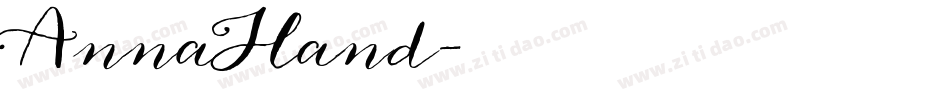 AnnaHand字体转换