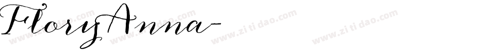 FloryAnna字体转换