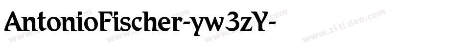 AntonioFischer-yw3zY字体转换