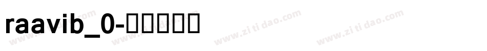 raavib_0字体转换