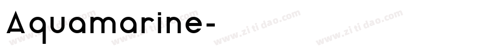 Aquamarine字体转换