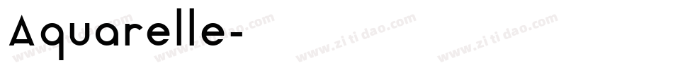 Aquarelle字体转换