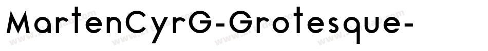 MartenCyrG-Grotesque字体转换