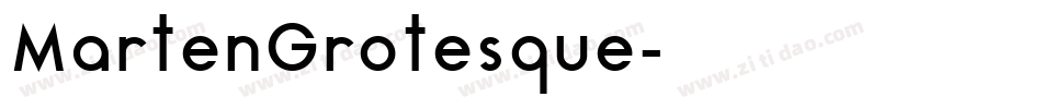MartenGrotesque字体转换