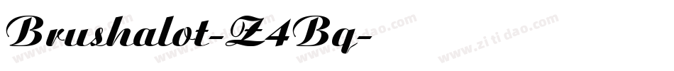 Brushalot-Z4Bq字体转换