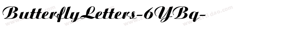 ButterflyLetters-6YBq字体转换