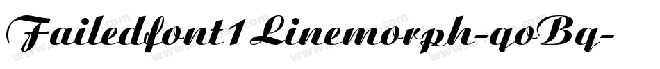 Failedfont1Linemorph-qoBq字体转换