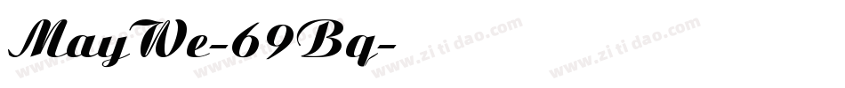 MayWe-69Bq字体转换