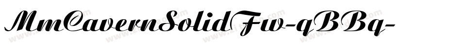 MmCavernSolidFw-qBBq字体转换