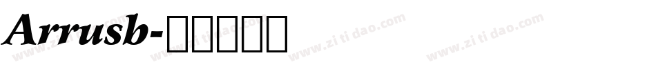 Arrusb字体转换